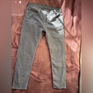 Levi’s 512 Slim Taper Gray Corduroy Pants Men’s 36x32